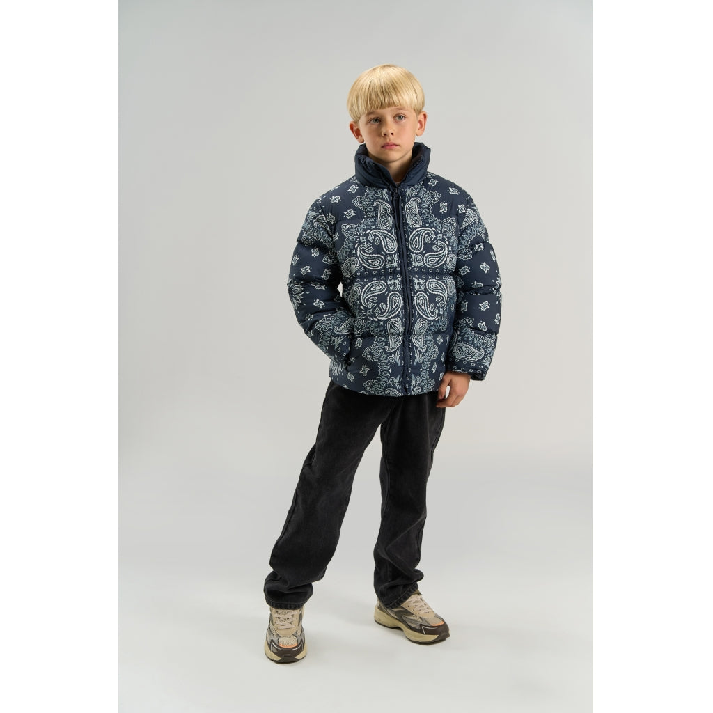 THE NEW TNUllvar Puffer Jakke Jakker Navy Blazer AOP