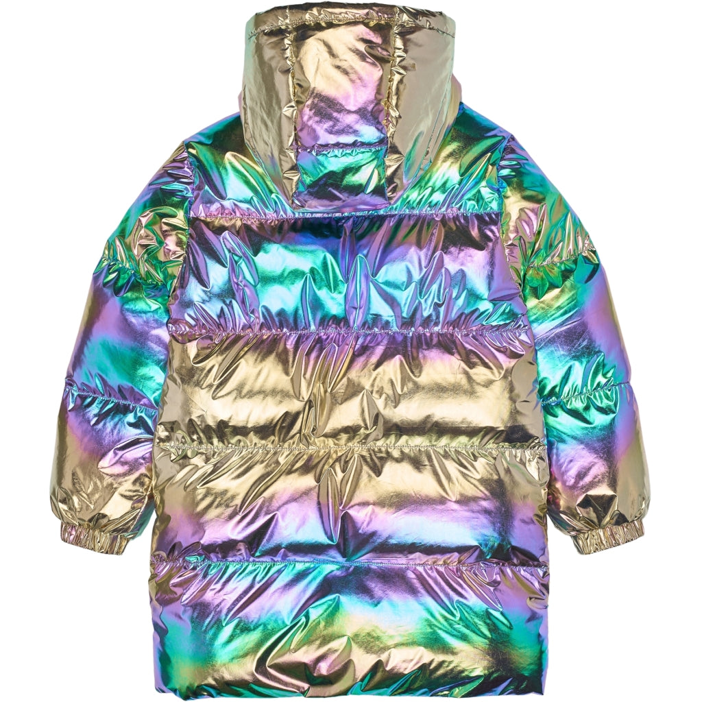 THE NEW TNUnicca Long Puffer Jakke Jakker Metallic Multicolor
