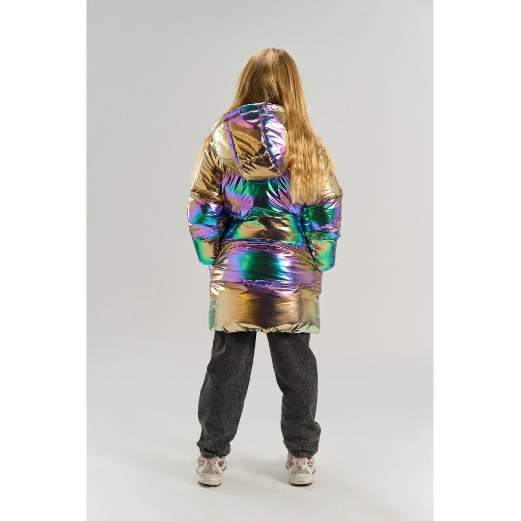 THE NEW TNUnicca Long Puffer Jakke Jakker Metallic Multicolor