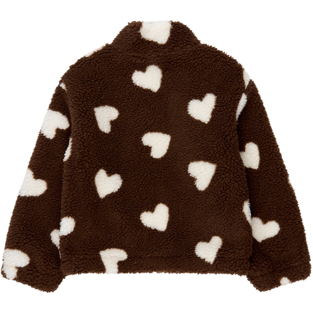 THE NEW TNUnita Oversize Teddy Jakke Jakker Chestnut AOP