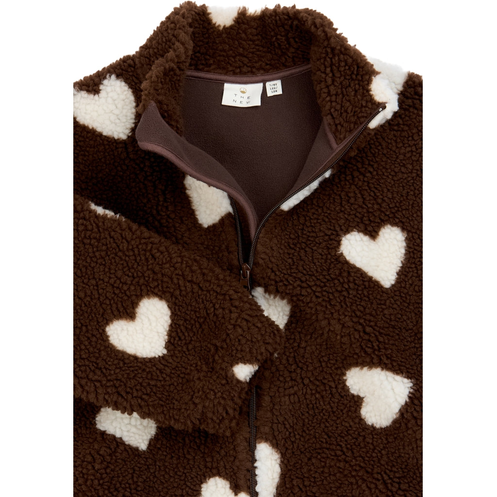 THE NEW TNUnita Oversize Teddy Jakke Jakker Chestnut AOP