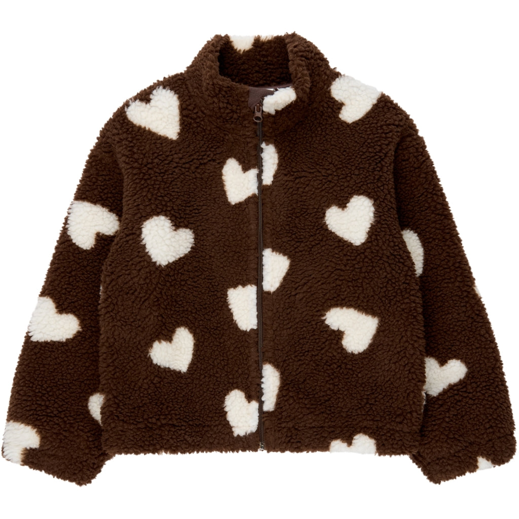THE NEW TNUnita Oversize Teddy Jakke Jakker Chestnut AOP