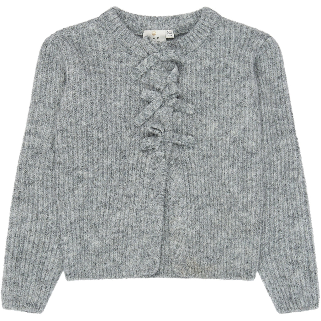 THE NEW TNValencia Strik Cardigan Strik Light Grey Melange