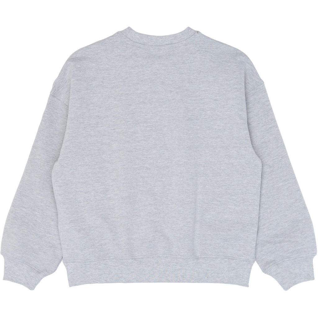 THE NEW TNValerie Oversize Melange Sweatshirt Sweatshirt Light Grey Melange