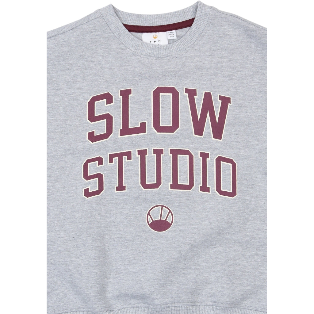 THE NEW TNValerie Oversize Melange Sweatshirt Sweatshirt Light Grey Melange