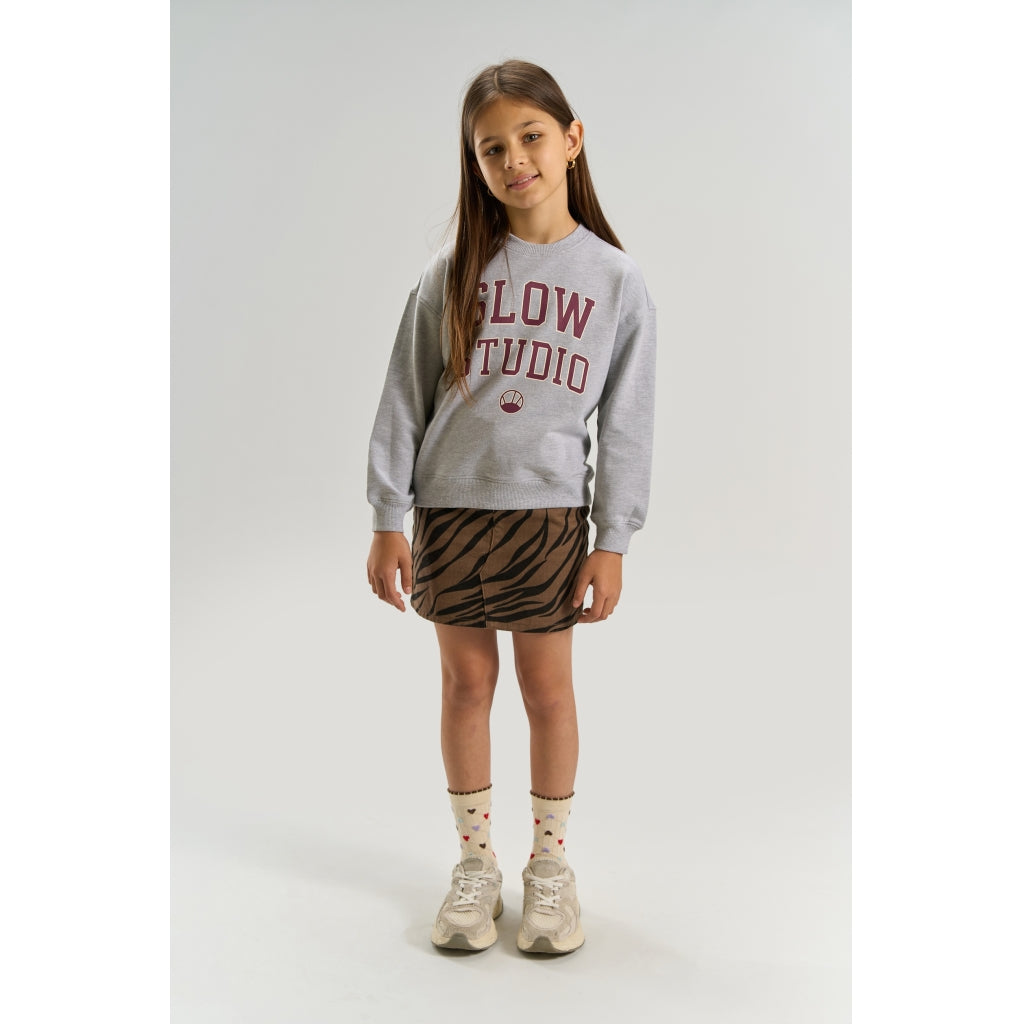 THE NEW TNValerie Oversize Melange Sweatshirt Sweatshirt Light Grey Melange