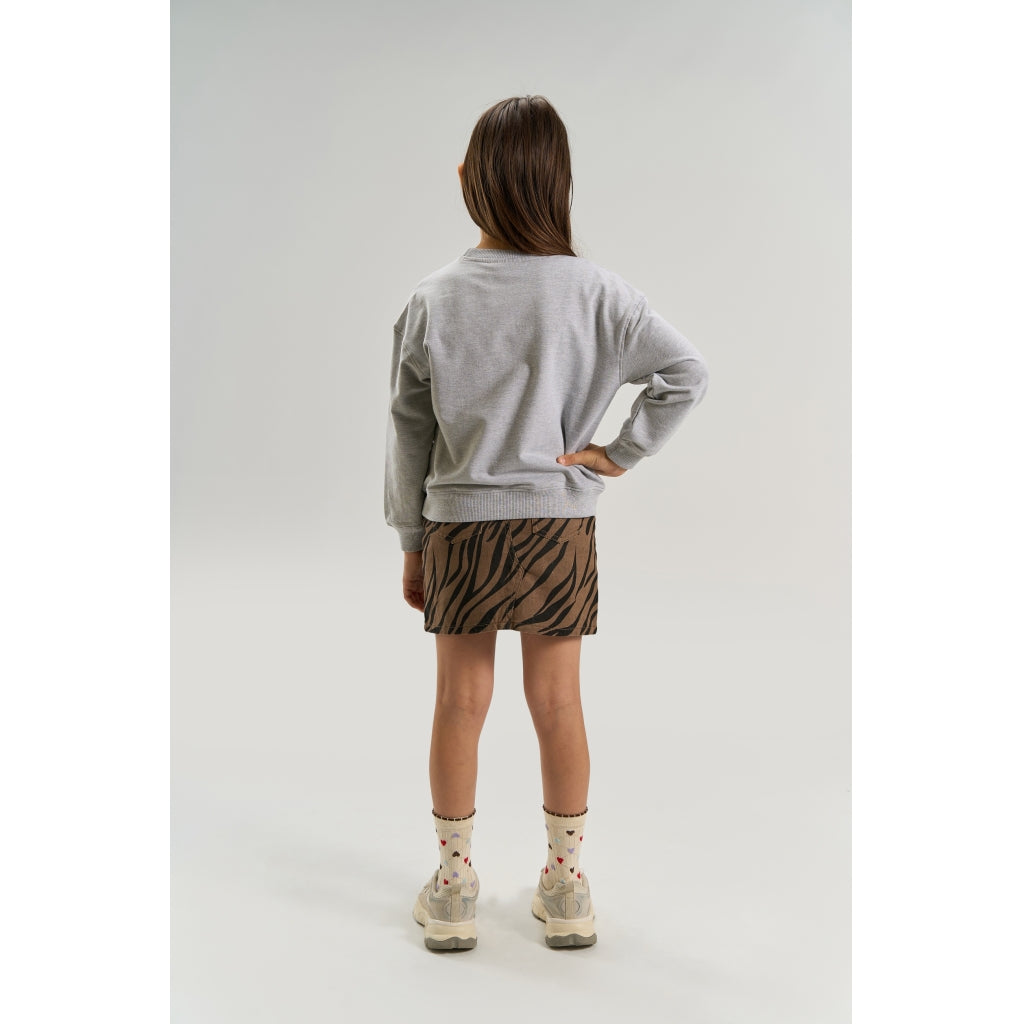 THE NEW TNValerie Oversize Melange Sweatshirt Sweatshirt Light Grey Melange