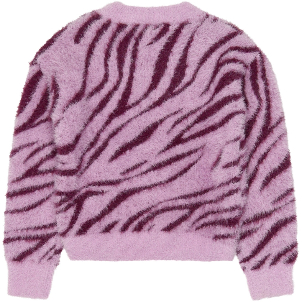 THE NEW TNVania Jacquard Striktrøje Strik Pink Lavender AOP TN