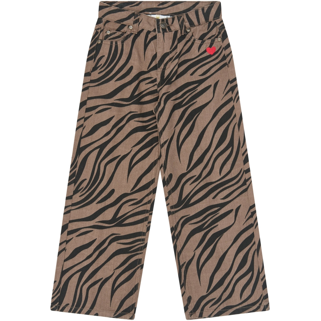 THE NEW TNVanya Wide Fit Jeans Jeans Taupe Gray AOP TN