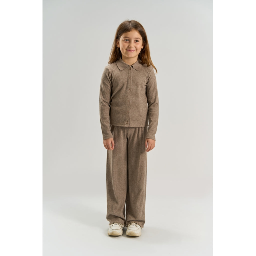 THE NEW TNVeeta Wide Rib Bukser Bukser Taupe Gray TN
