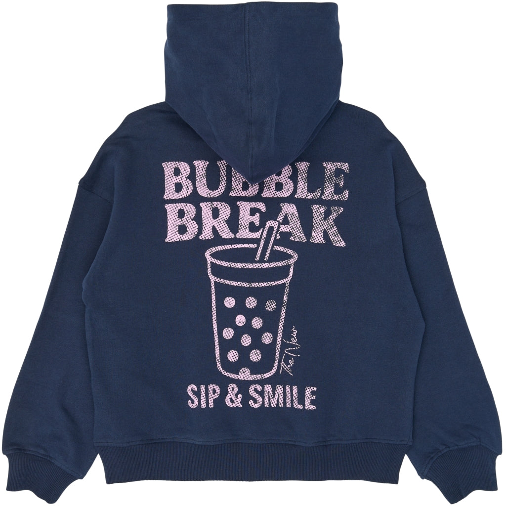 THE NEW TNVergie Oversize Hættetrøje Sweatshirt Navy Blazer