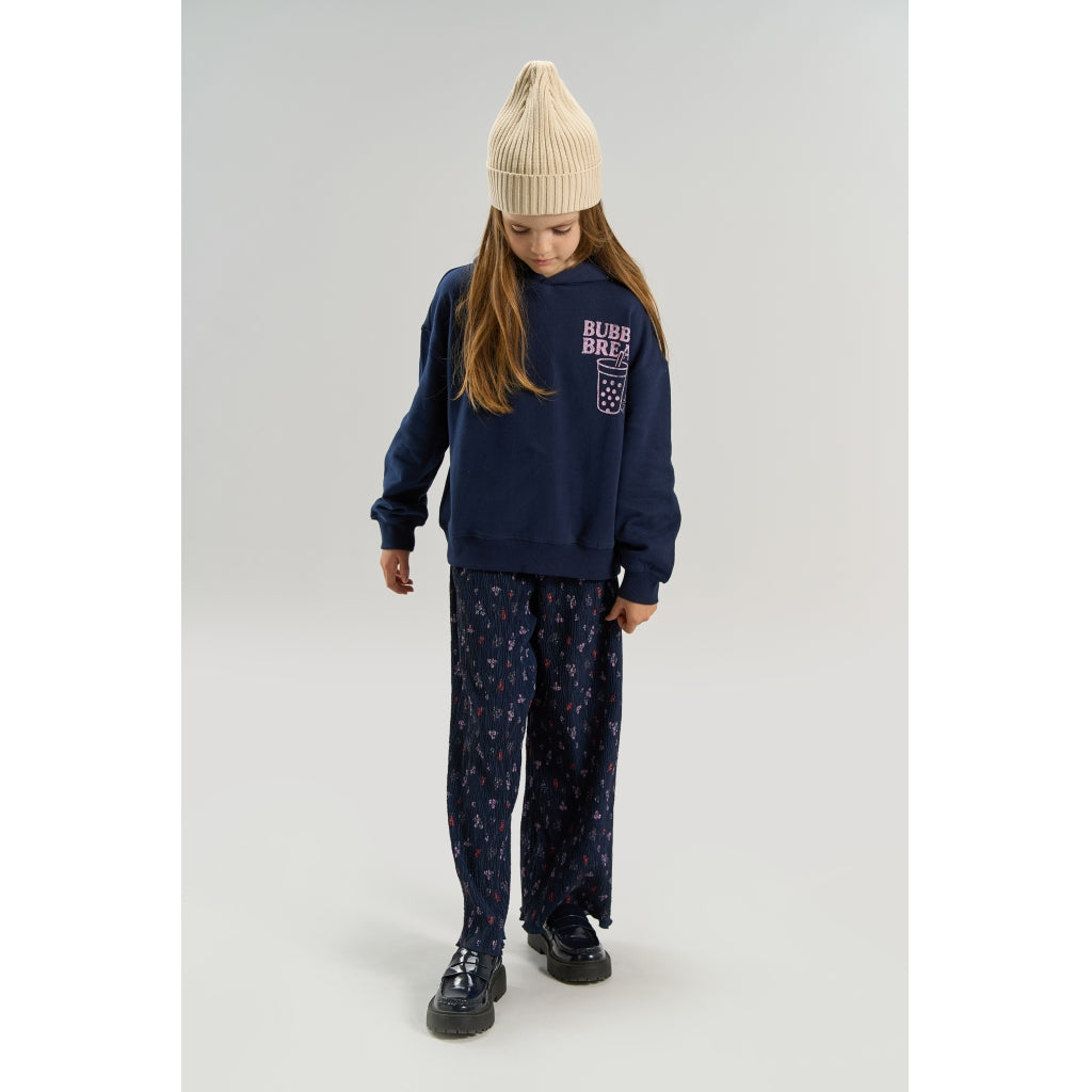 THE NEW TNVergie Oversize Hættetrøje Sweatshirt Navy Blazer