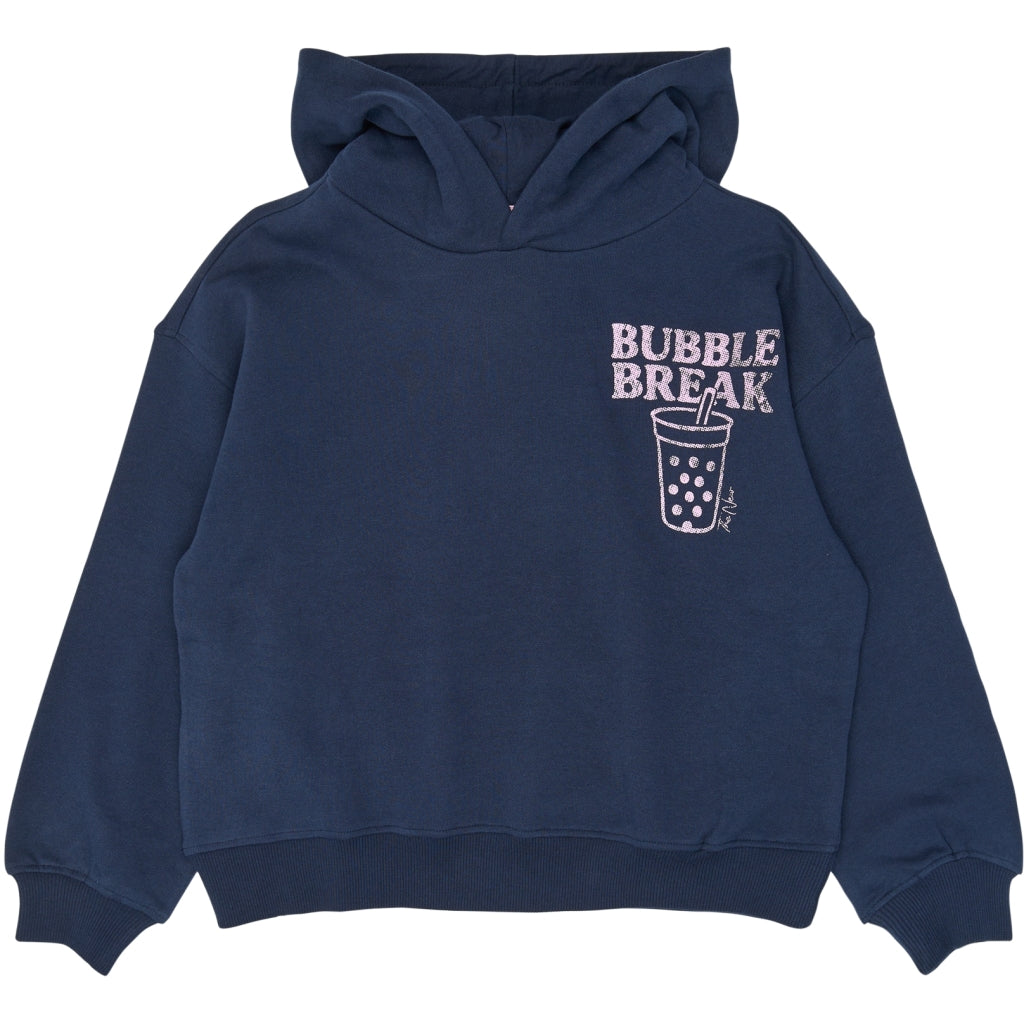 THE NEW TNVergie Oversize Hættetrøje Sweatshirt Navy Blazer