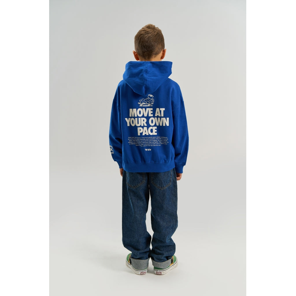 THE NEW TNVermont Oversize Hættetrøje Sweatshirt Mazarine Blue