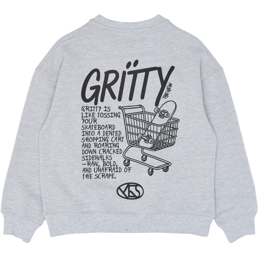 THE NEW TNViggo Oversize Melange Sweatshirt Sweatshirt Light Grey Melange