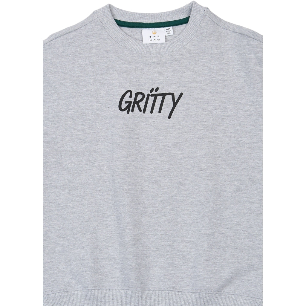 THE NEW TNViggo Oversize Melange Sweatshirt Sweatshirt Light Grey Melange