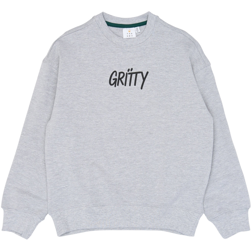 THE NEW TNViggo Oversize Melange Sweatshirt Sweatshirt Light Grey Melange