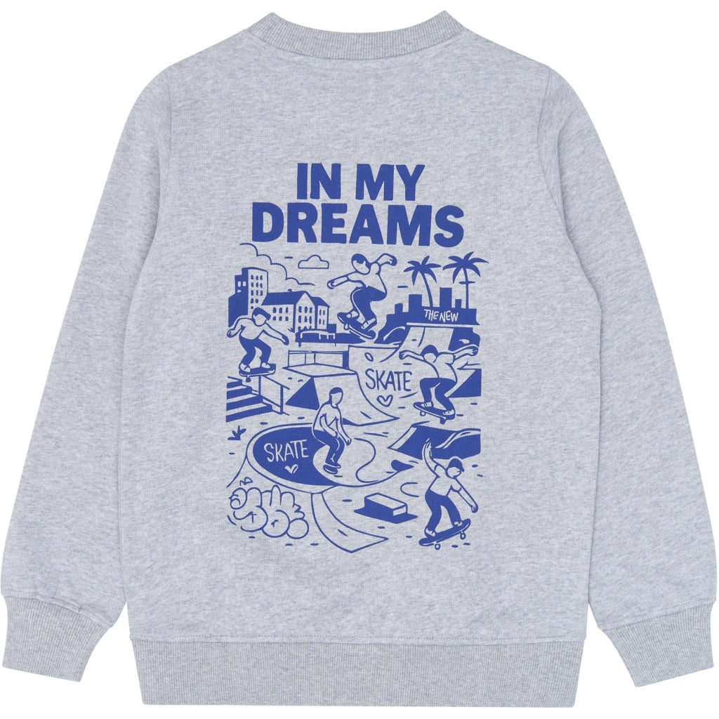 THE NEW TNVillard Melange Sweatshirt Sweatshirt Light Grey Melange