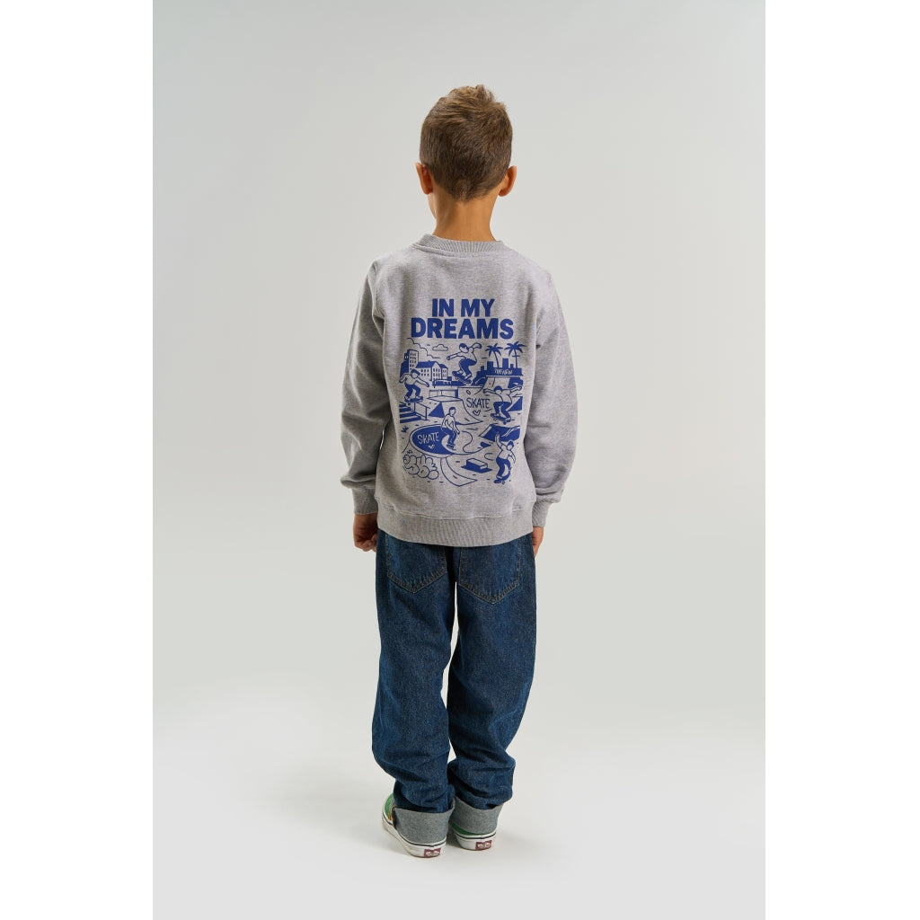 THE NEW TNVillard Melange Sweatshirt Sweatshirt Light Grey Melange