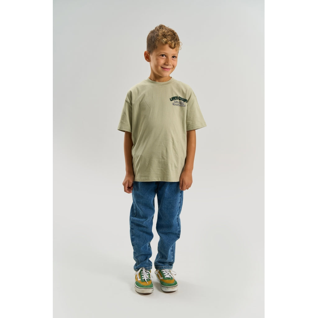 THE NEW TNVilmar Oversize T-Skjorte T-shirt Mineral Gray