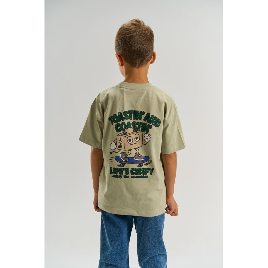 THE NEW TNVilmar Oversize T-Skjorte T-shirt Mineral Gray
