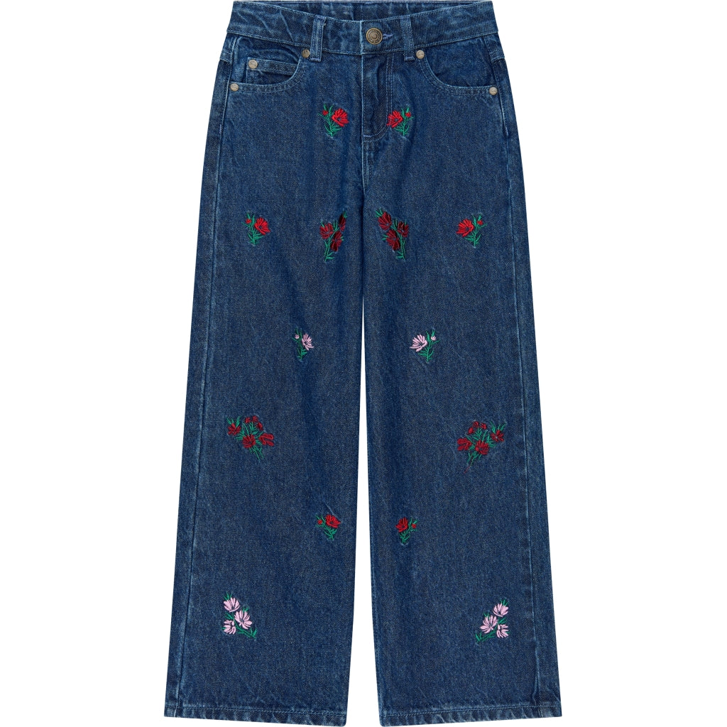 THE NEW TNVincetta Wide Fit Jeans Jeans Medium Blue Denim EMB