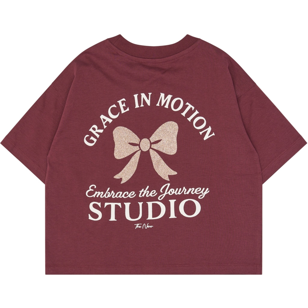 THE NEW TNVioletta Oversize T-Skjorte T-shirt Burgundy TN