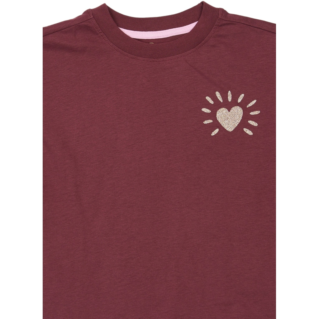 THE NEW TNVioletta Oversize T-Skjorte T-shirt Burgundy TN