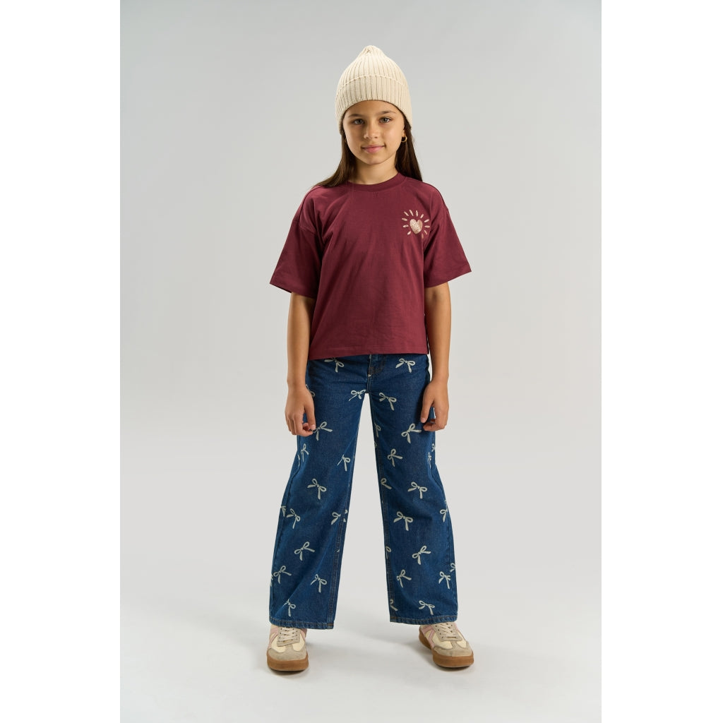 THE NEW TNVioletta Oversize T-Skjorte T-shirt Burgundy TN