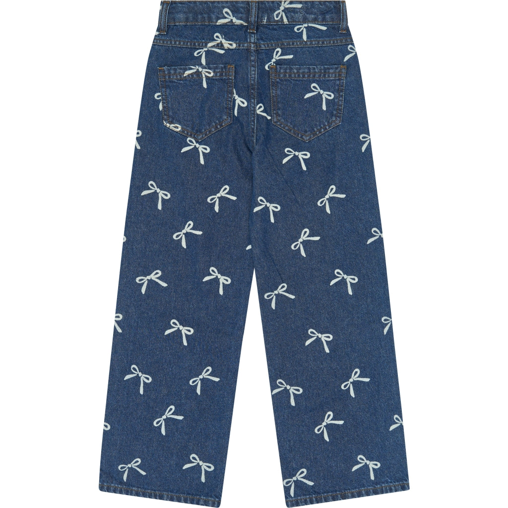 THE NEW TNVirginia Wide Fit Jeans Jeans Medium Blue Denim AOP
