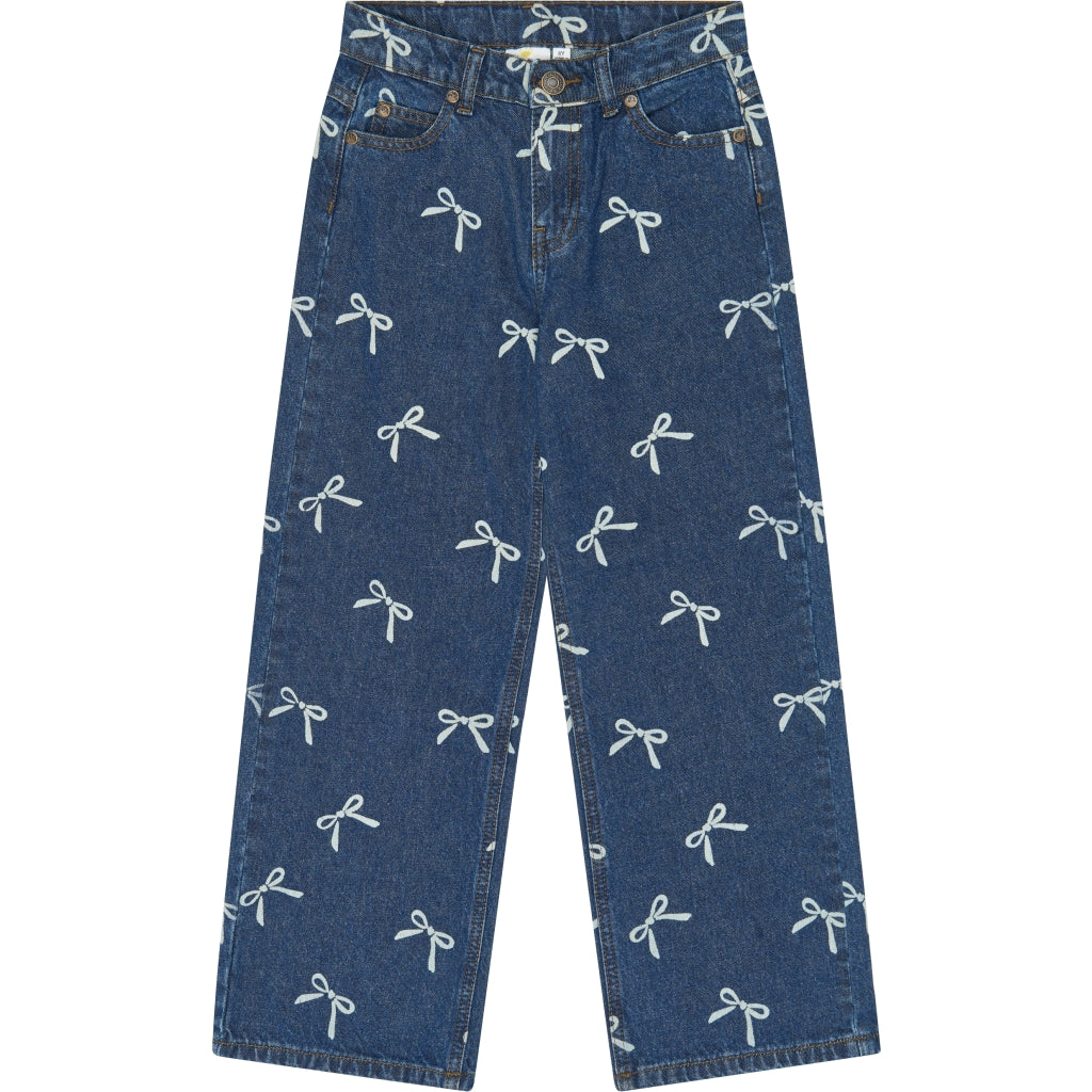 THE NEW TNVirginia Wide Fit Jeans Jeans Medium Blue Denim AOP