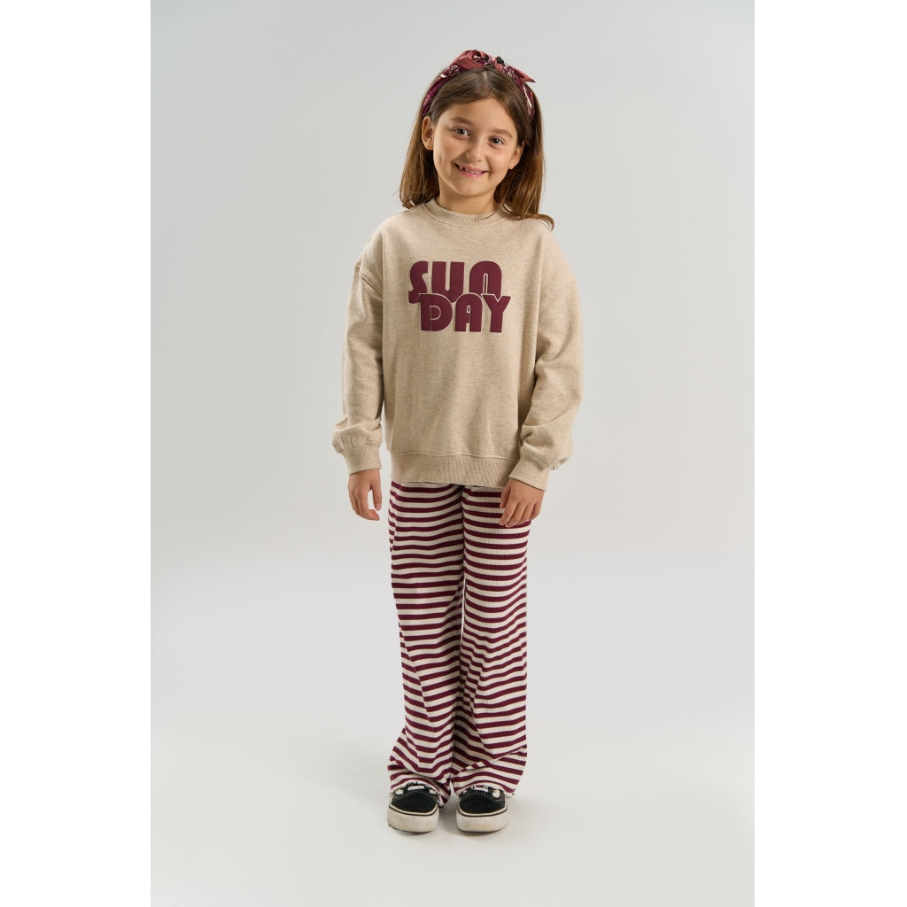THE NEW TNVirna Oversize Melange Sweatshirt Sweatshirt Oatmeal Melange