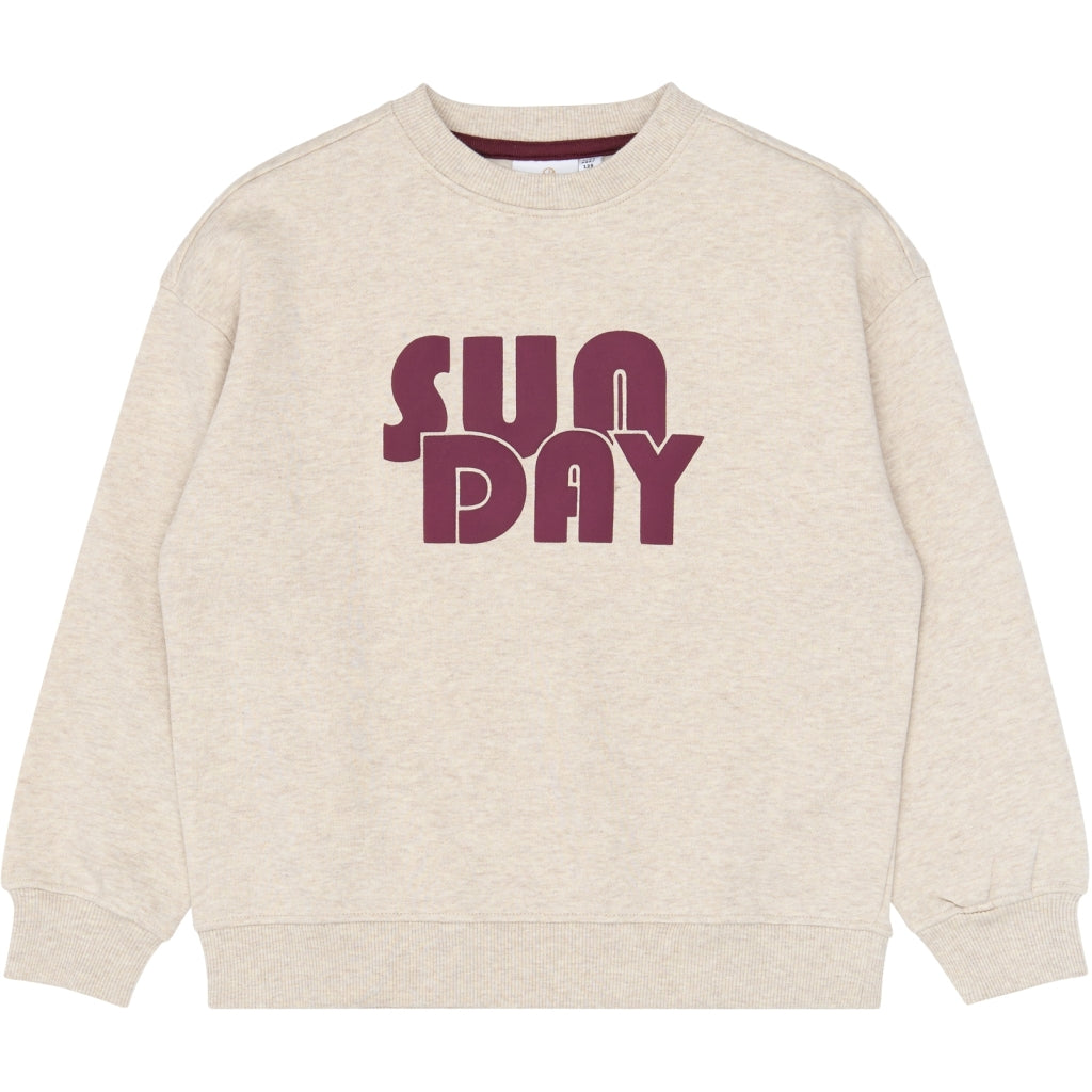THE NEW TNVirna Oversize Melange Sweatshirt Sweatshirt Oatmeal Melange