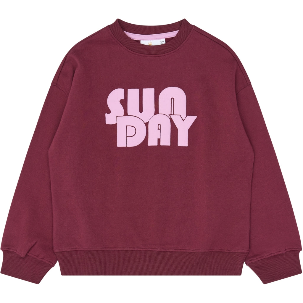 THE NEW TNVirna Oversize Sweatshirt Sweatshirt Burgundy TN