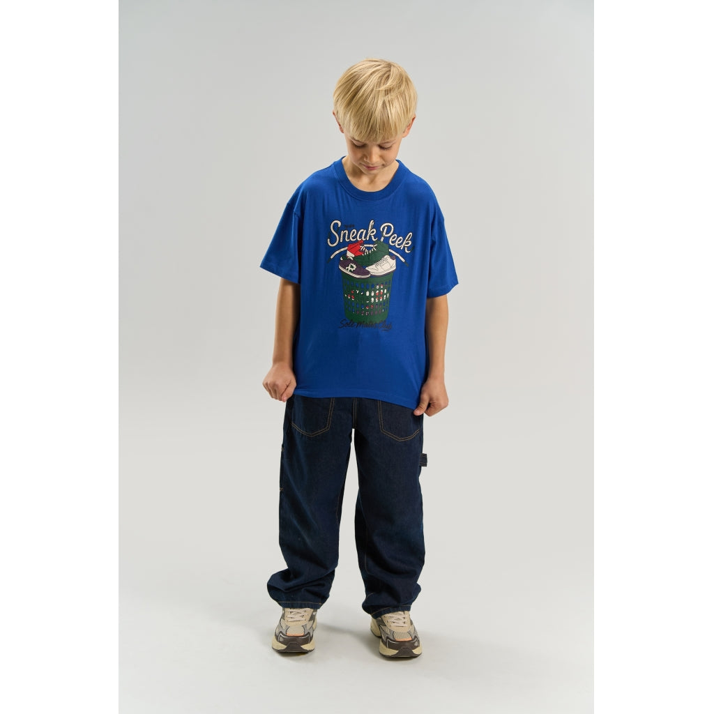 THE NEW TNVitali Oversize T-Skjorte T-shirt Mazarine Blue