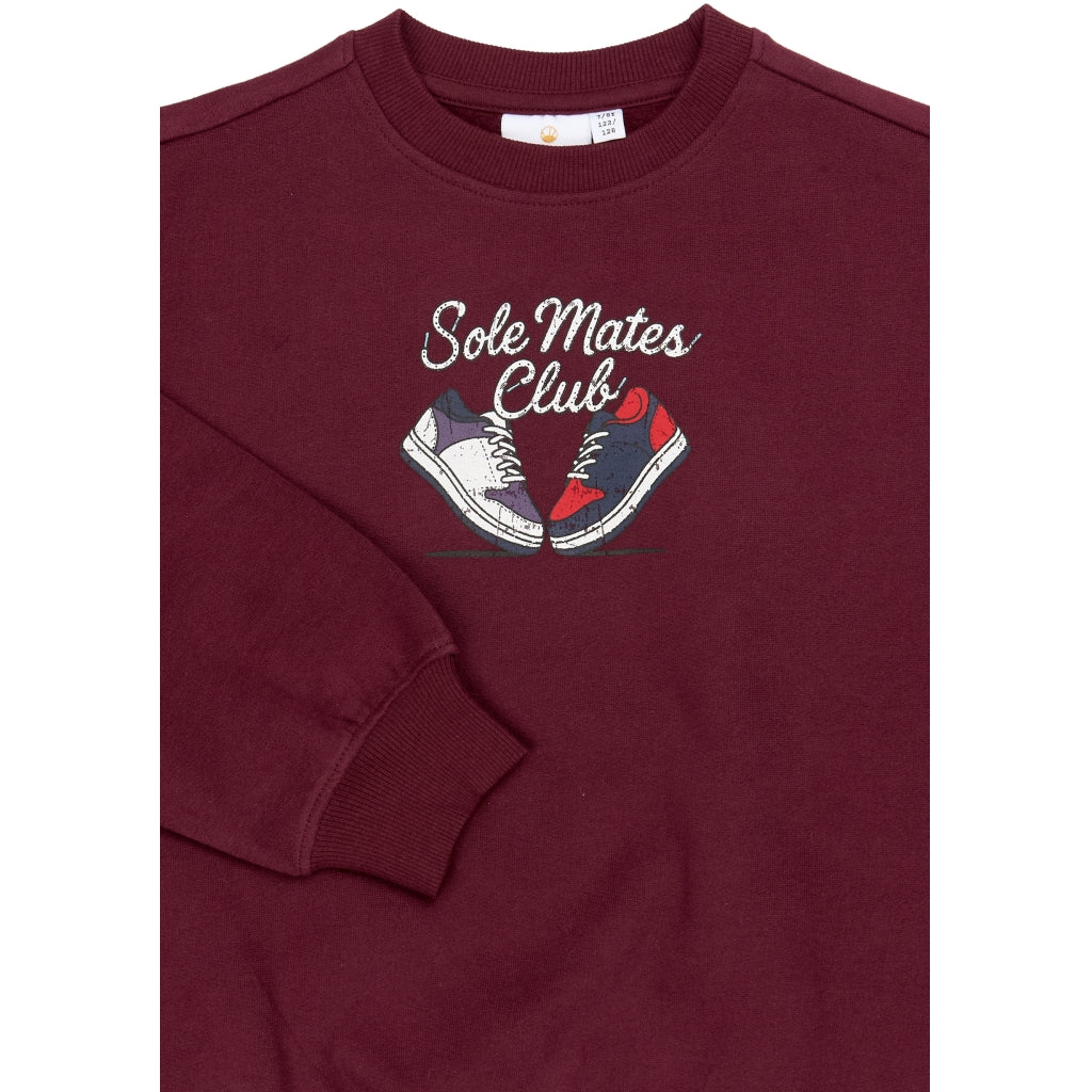 THE NEW TNVitalio Oversize Sweatshirt Sweatshirt Burgundy TN