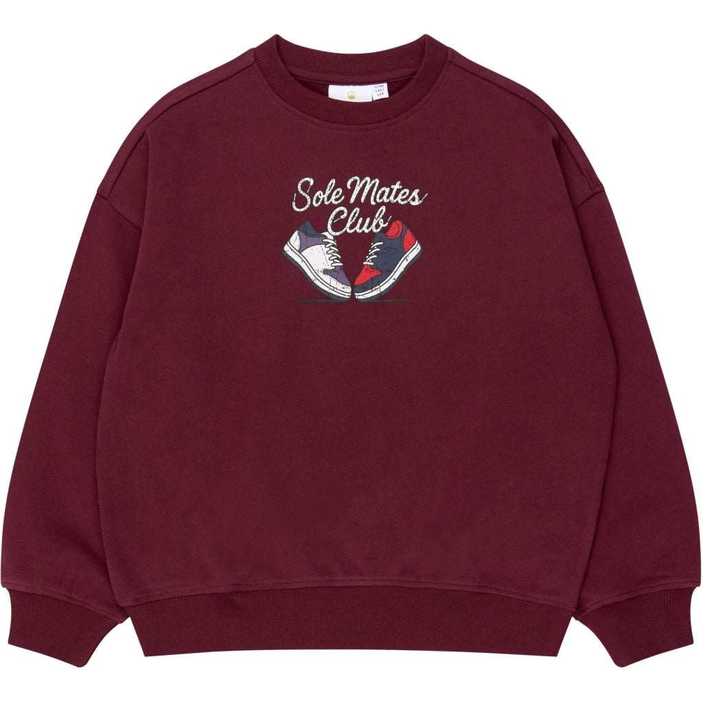 THE NEW TNVitalio Oversize Sweatshirt Sweatshirt Burgundy TN