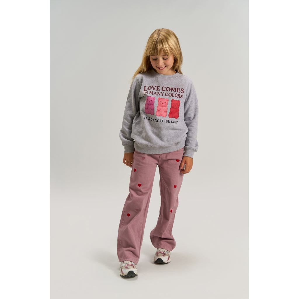 THE NEW TNVivi Sweatshirt Sweatshirt Light Grey Melange