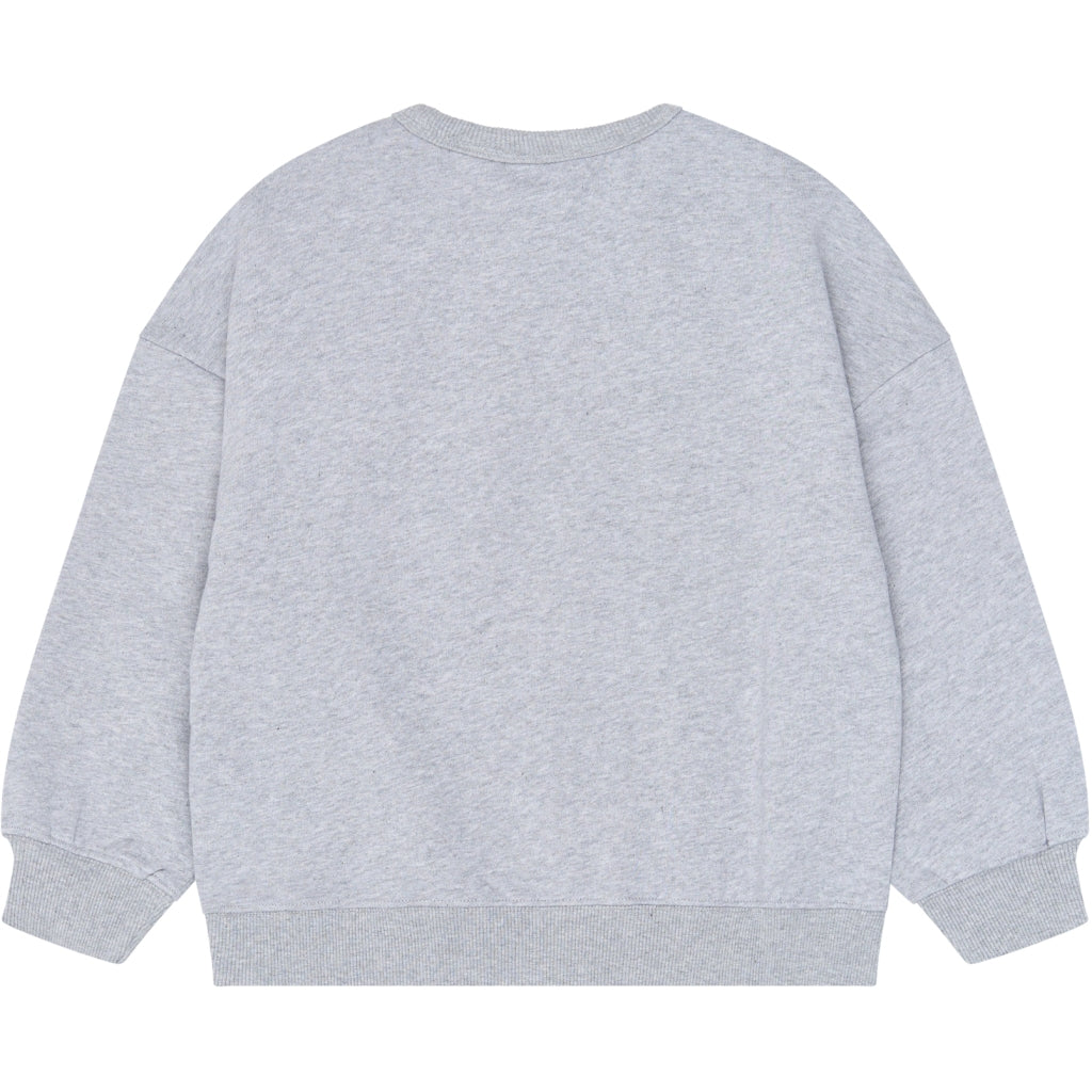 THE NEW TNVolina Oversize Melange Sweatshirt Sweatshirt Light Grey Melange