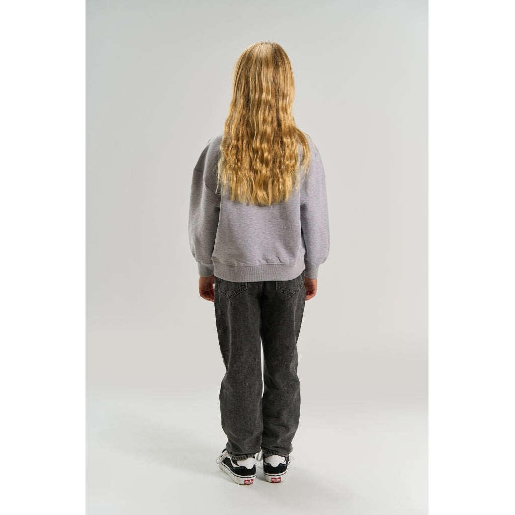 THE NEW TNVolina Oversize Melange Sweatshirt Sweatshirt Light Grey Melange