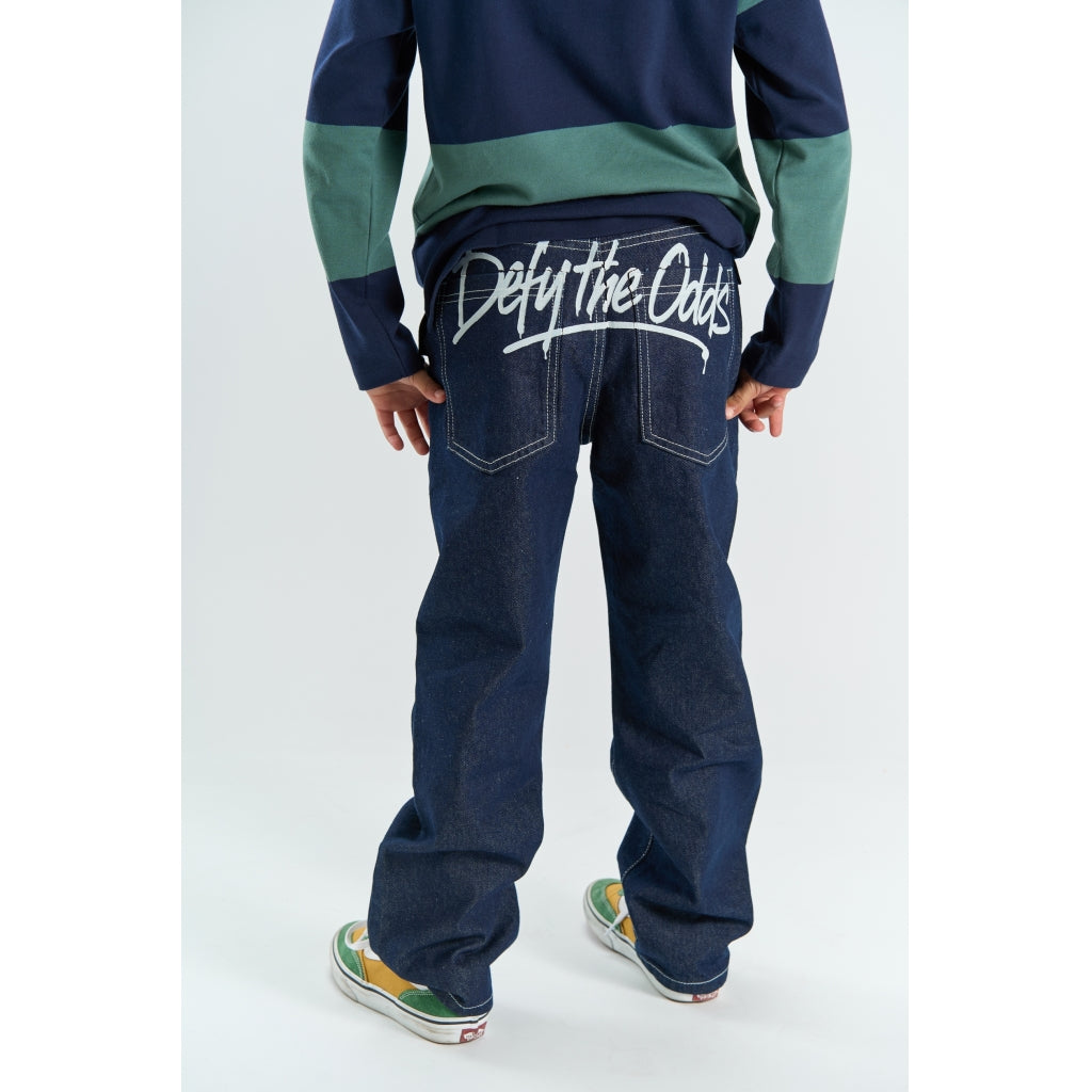 THE NEW TNYago Baggy Fit Jeans Jeans Unwashed Blue Denim 398
