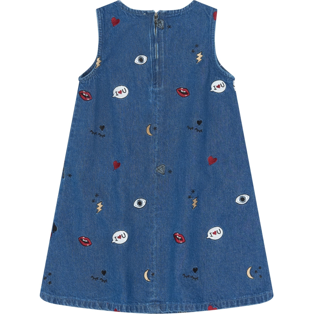 THE NEW TNYamila Ærmeløs Denim Kjole Kjoler Medium Blue Denim