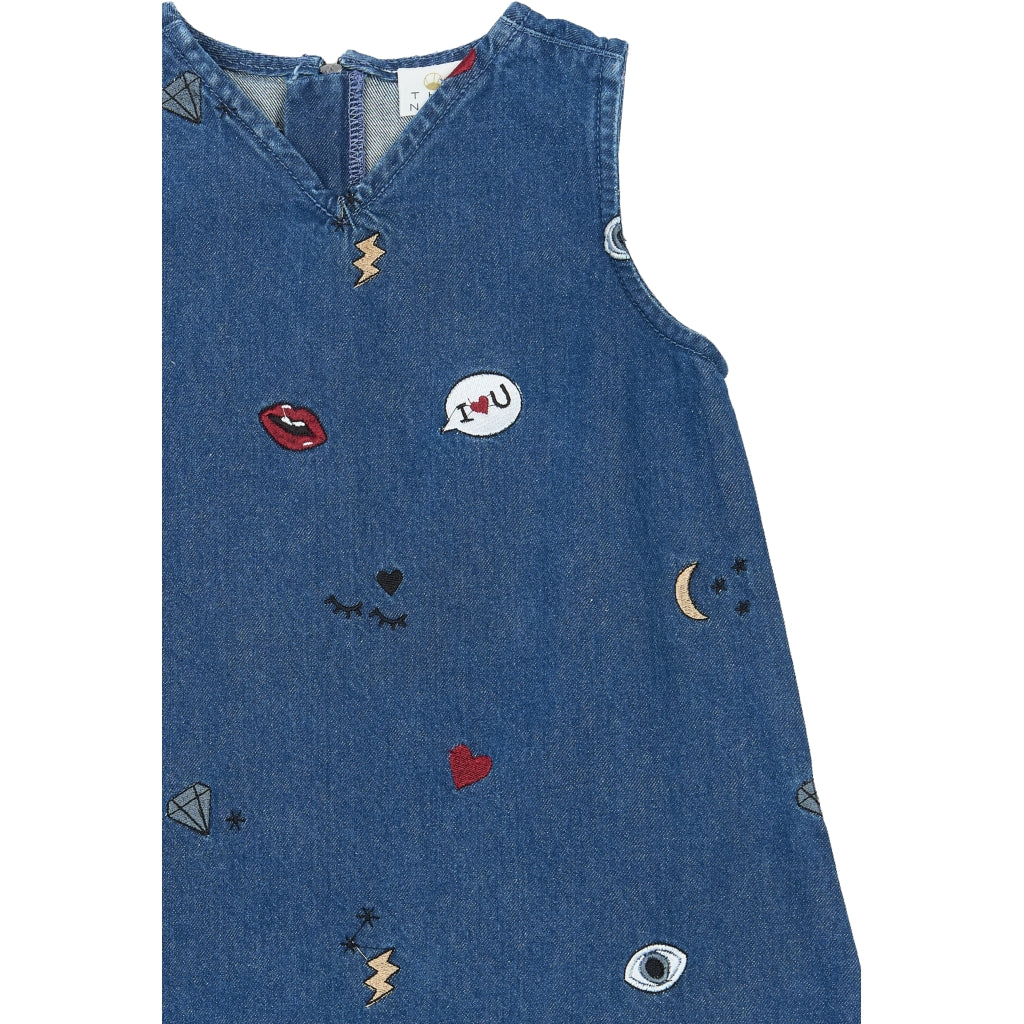 THE NEW TNYamila Ærmeløs Denim Kjole Kjoler Medium Blue Denim