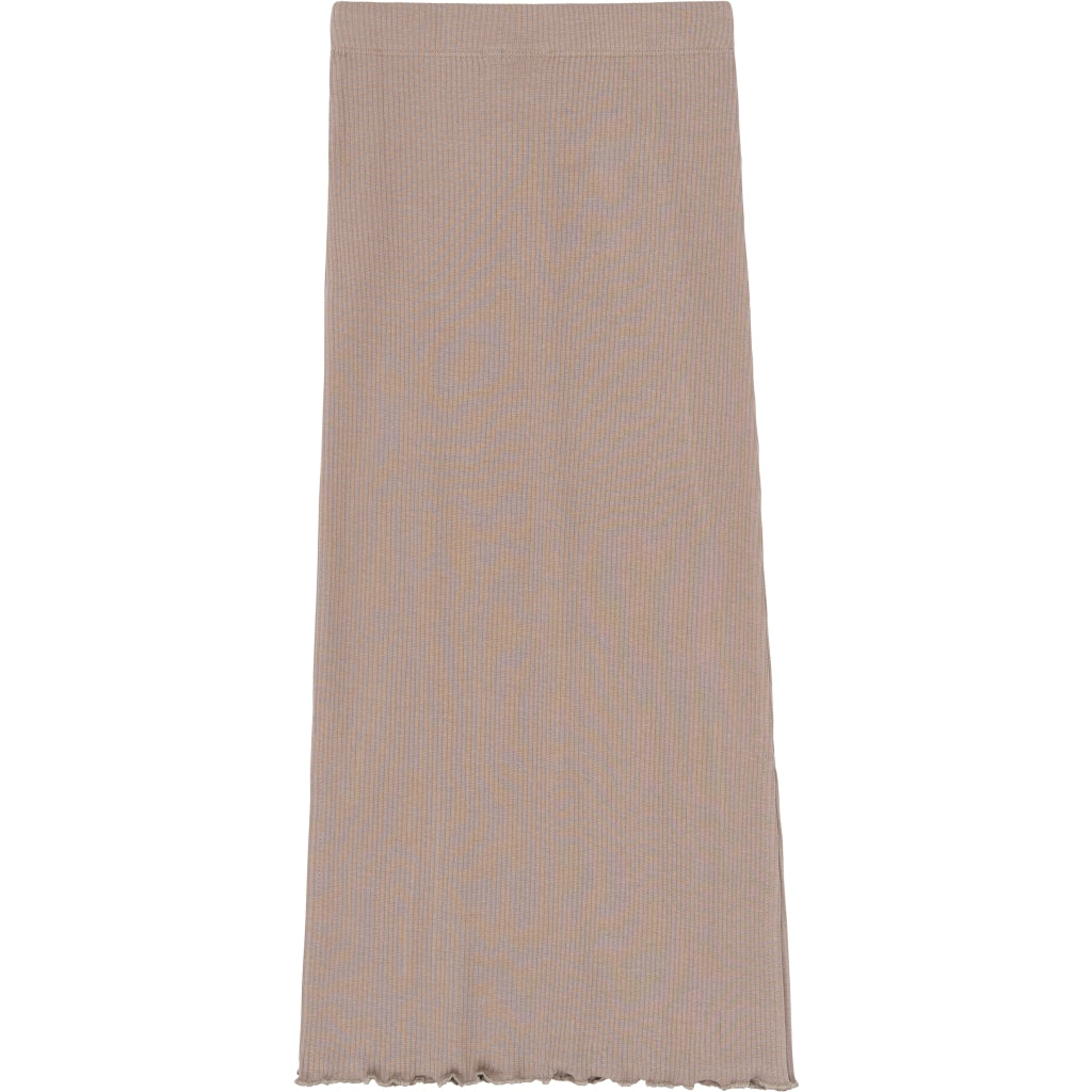 THE NEW TNYanna Long Rib Nederdel Nederdel Taupe Gray TN