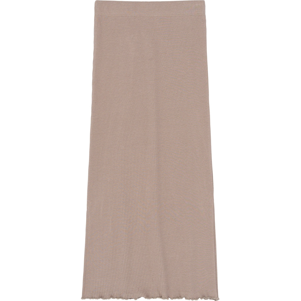 THE NEW TNYanna Long Rib Nederdel Nederdel Taupe Gray TN