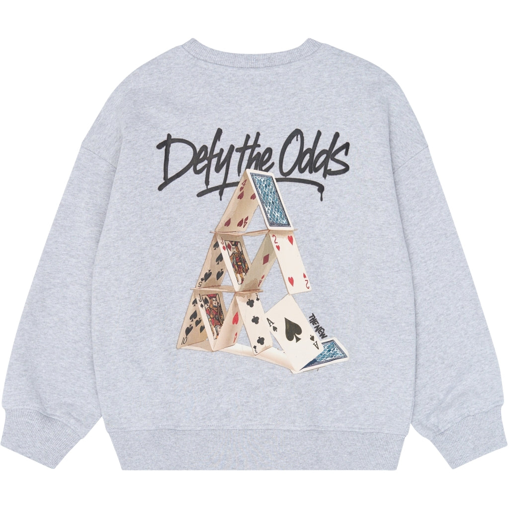 THE NEW TNYaw Oversize Melange Sweatshirt Sweatshirt Light Grey Melange