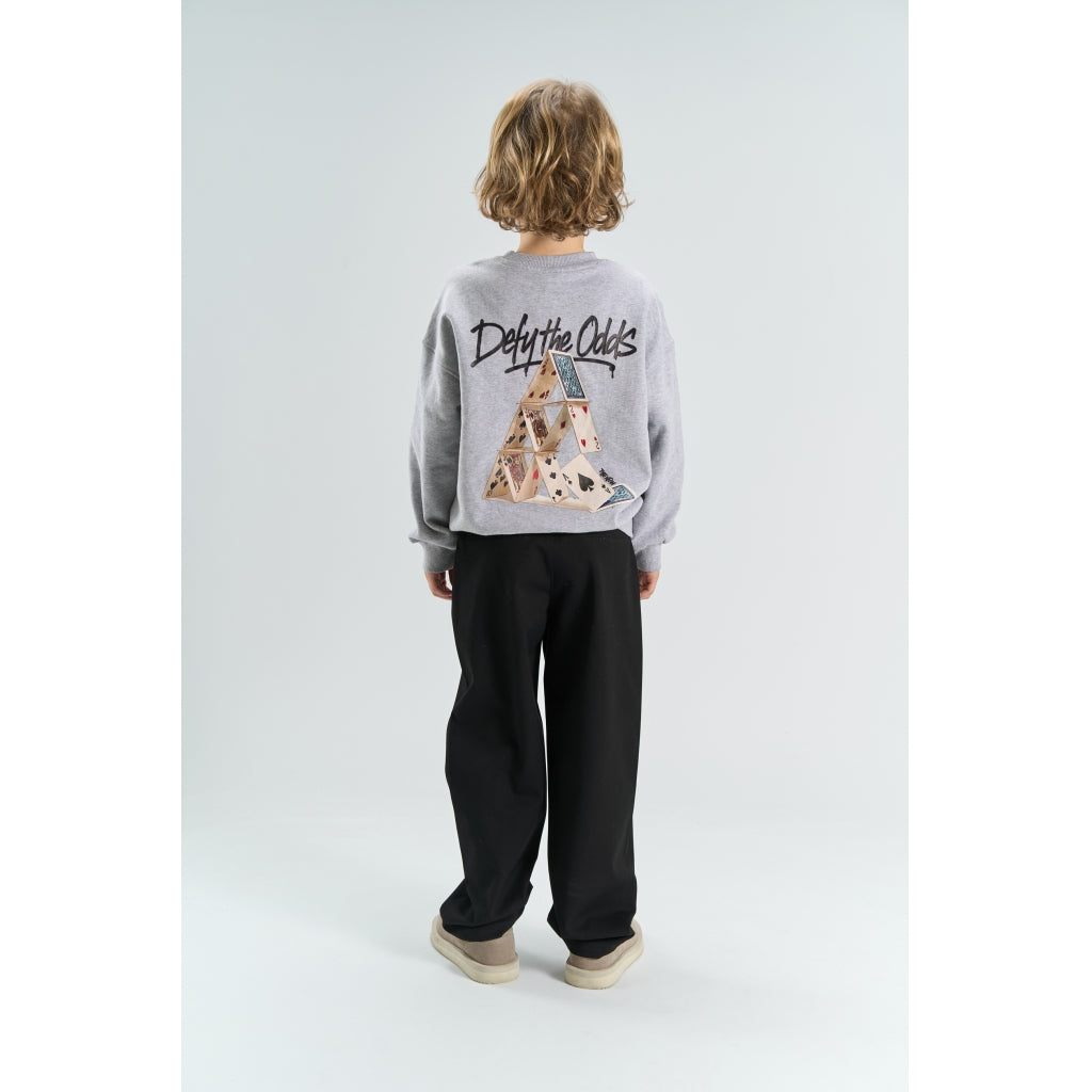 THE NEW TNYaw Oversize Melange Sweatshirt Sweatshirt Light Grey Melange
