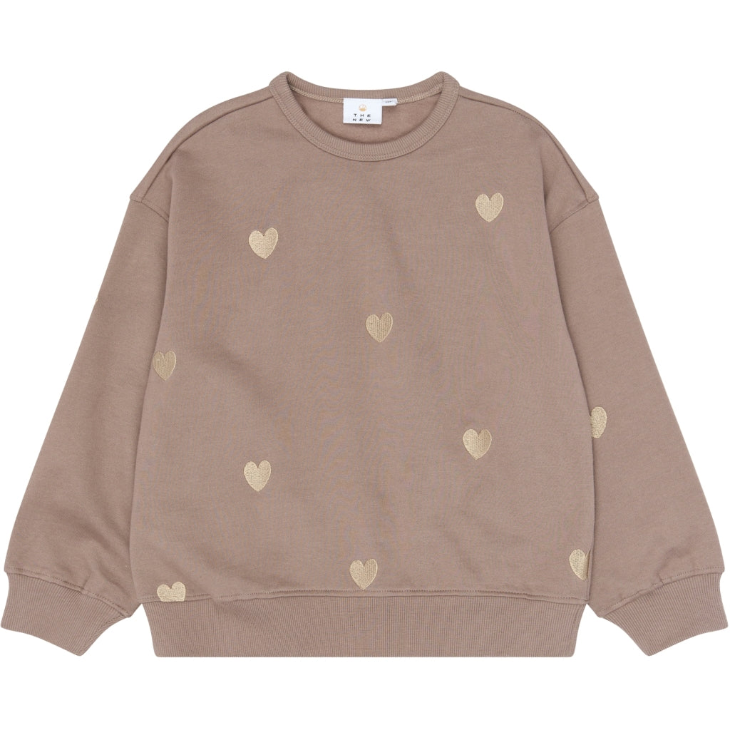 THE NEW TNYolaine Oversize Sweatshirt Sweatshirt Taupe Gray EMB TN