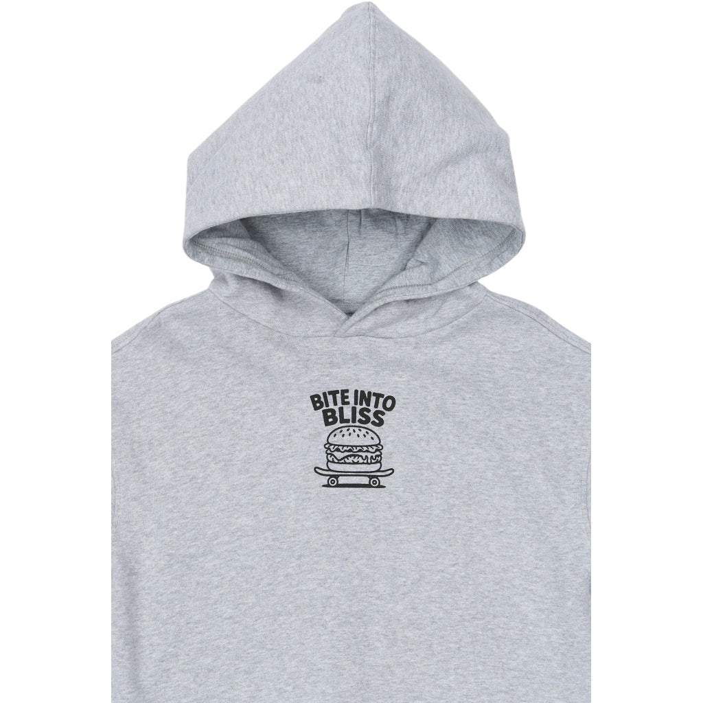 THE NEW TNYon Oversize Melange Hættetrøje Sweatshirt Light Grey Melange