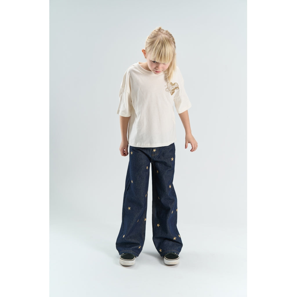 THE NEW TNYrsa Wide Fit Jeans Jeans Medium Blue Denim AOP